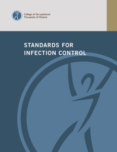 Standards for Infection Control - College of Occupational Therapists