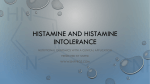 Histamine and Histamine Intolerance