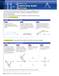 Constructing Angles and Lines