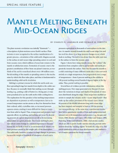 Mantle Meltıng Beneath Mıd-Ocean rıdges