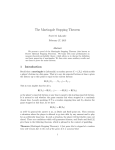 The Martingale Stopping Theorem