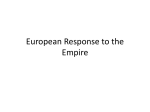 European Response to the Empire