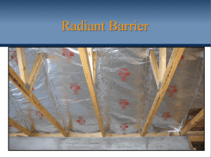 Radiant Barrier Training 7-2013 - Fi-Foil