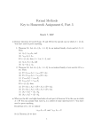 Formal Methods Key to Homework Assignment 6, Part 3