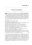 CHAPTER 6 Proof by Contradiction