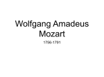Wolfgang Amadeus Mozart 1756-1791 Father Leopold Mozart Court