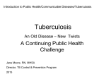 Tuberculosis * Old Disease, New Disease