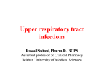 Upper respiratory tract infections