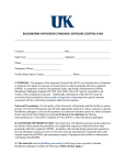 Exposure Control Plan - University of Kentucky`s Environmental