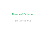 Theory of Evolution Evidence