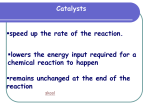 enzymes catalysts - World of Teaching