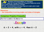 5-5 PPT Inequalities in Triangles