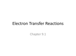 9.1 Electron Transfer Reactions