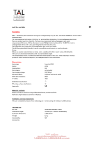 Spec Sheet - Light Project