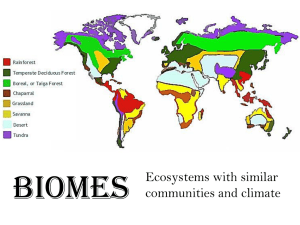 Biomes - wwphs