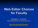 Web Page Creation - Penn State University