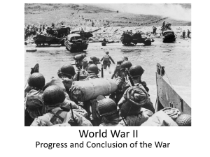 PPT = The War in Europe