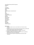 Photosynthesis/Cellular Respiration Study Guide