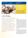 Cancer Biology - GDBBS
