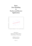 Basic Data Handling in Nuclear and Reactor Applications