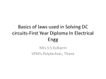 Basics of laws used in Solving DC circuits