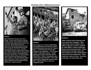 The World at War - Review Worksheets