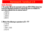 Homework: handout 1-9