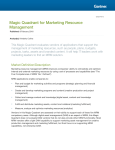 Magic Quadrant for Marketing Resource Management