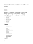 Altered cortical and subcortical connectivity due to infrasound