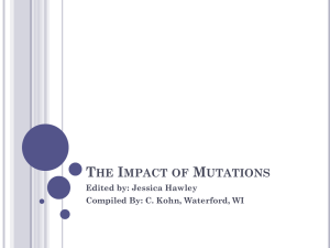 Protein Folding and The Impact of Mutations