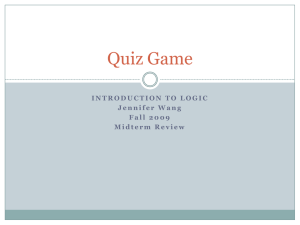 Quiz Game Midterm