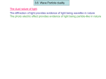 3.6 Wave particle duality