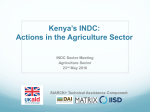 INDC Actions in the Agriculture Sector