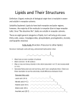Lipids and Their Structures - UCLA Chemistry and Biochemistry