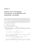 Almost sure convergence, convergence in probability and