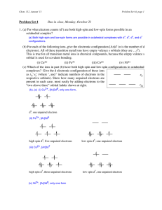 Chem312 Au03 Problem Set 4