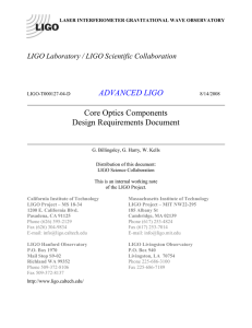 T000127-04 COC DRD - LIGO dcc