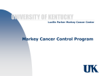 overview - Markey Cancer Control Program