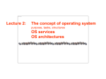 The concept of operating system