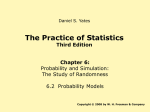 6.2 Probability Models