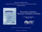 Descriptive Statistics