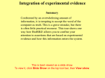 Integration of experimental evidence