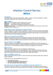 Infection Control Service MRSA