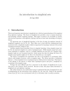 An Introduction to Simplicial Sets