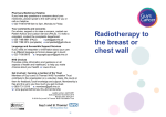 Radiotherapy to the breast and chest wall