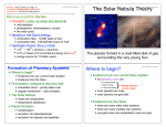 The Solar Nebula Theory