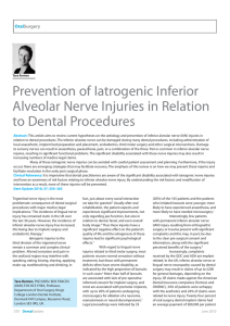 Prevention of Iatrogenic Inferior Alveolar Nerve Injuries