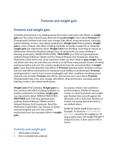 Protonix and weight gain