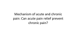 Mechanism of acute and chronic pain