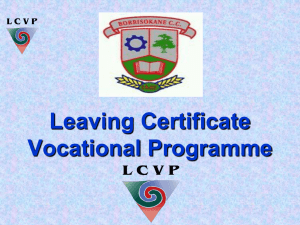 LCVP Slides for subject choice night 2016